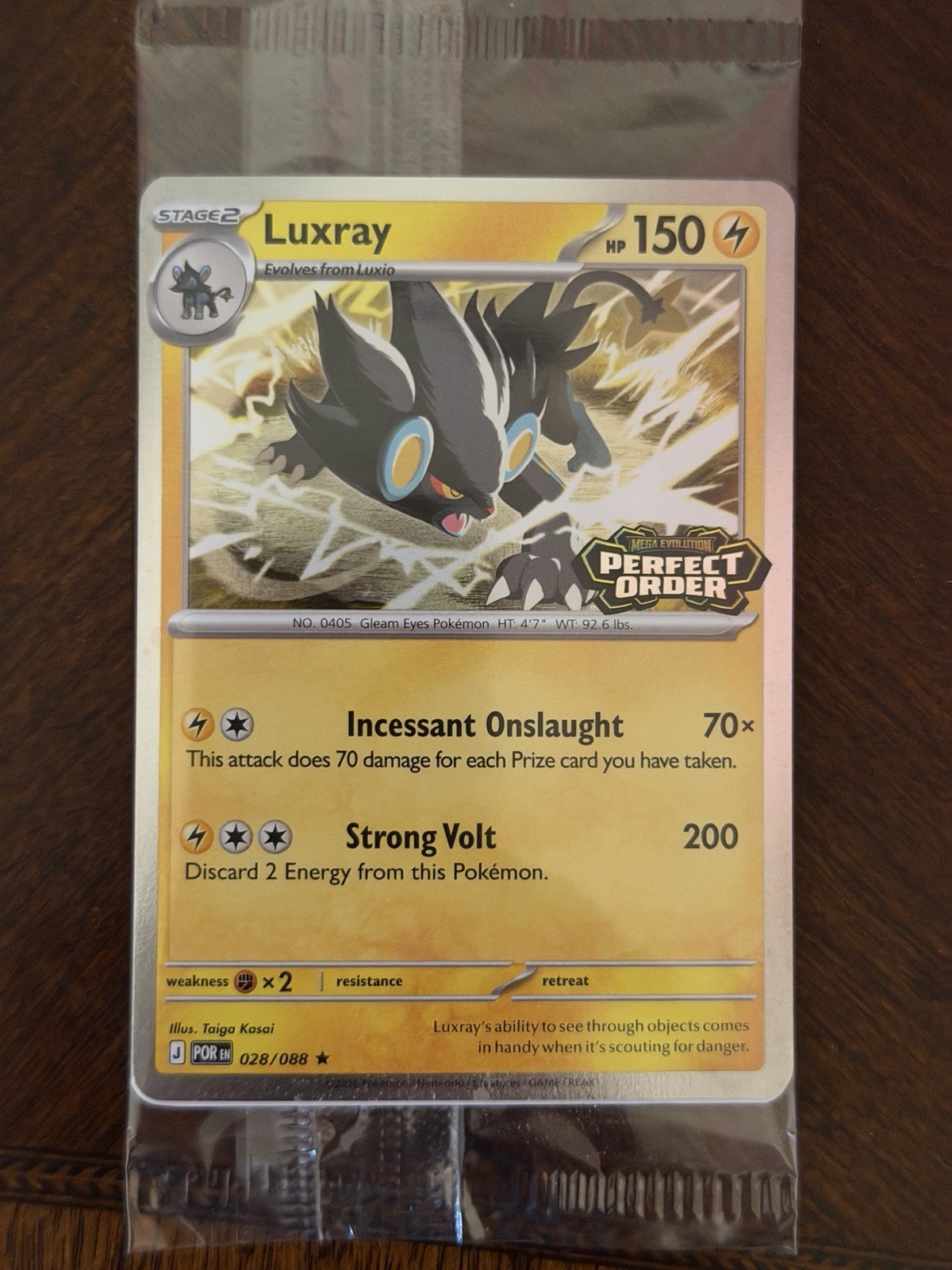 Pokemon Luxray 028/088 Best Buy Perfect Order Stamped Holo Sealed Promo