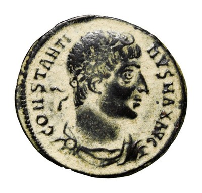 Constantine I Æ Nummus. Antioch, AD 335. CONSTANTINVS MAX AVG Gloria Roman Coin