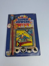Super Powers Signature Stamp Set Superman New 1984 Craft Master NIB