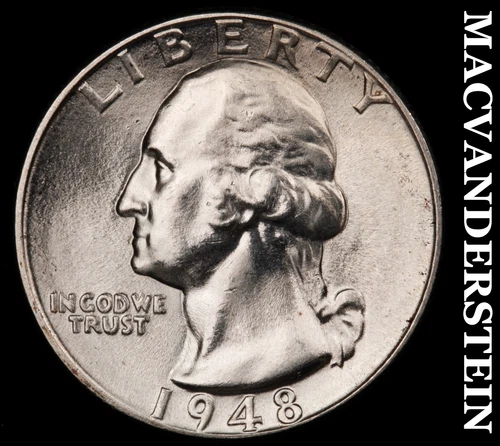 1948-D Washington Quarter- Choice Gem Brilliant Uncirculated++++ Luster #G6730