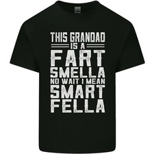 Camiseta de algodón ligero Grandad Is a Fart Smella divertida del día del padre para hombre