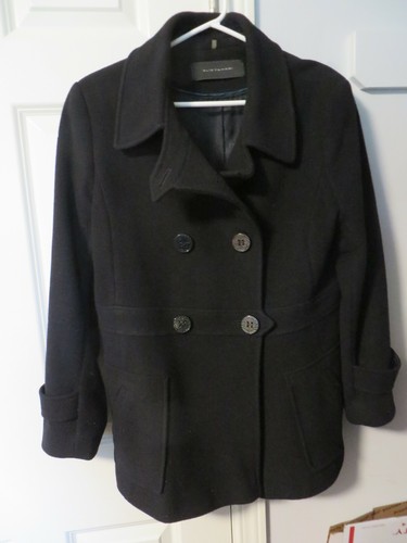 ELLI TAHARI WOMEN BLACK SIZE 14 PEACOAT 