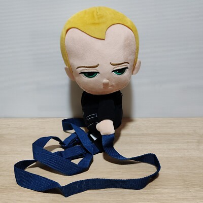 Boss Baby BIG Plush Doll Bag Zipper 13'' Toy Pouch SEGA Japan