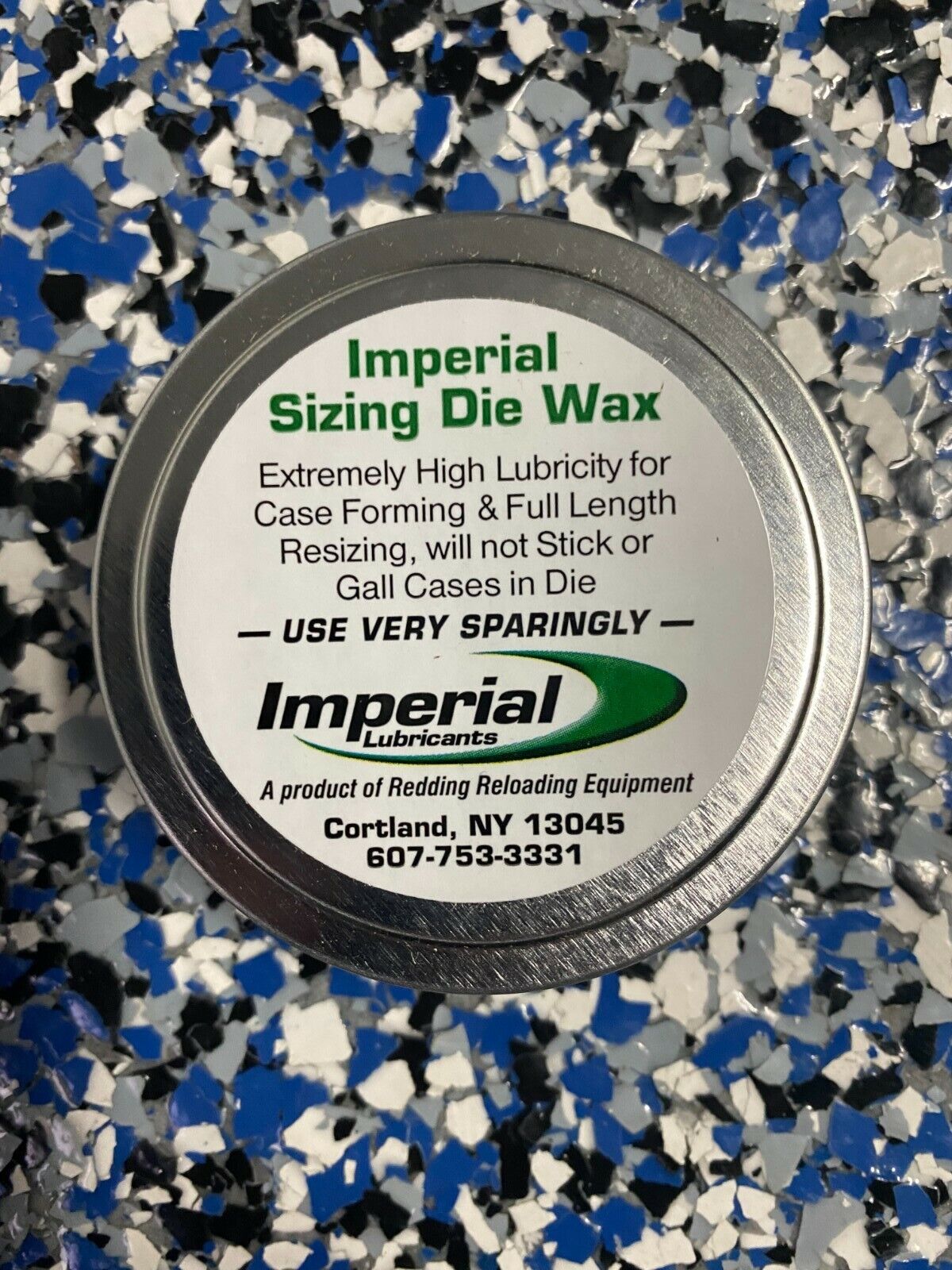 07600 REDDING IMPERIAL SIZING DIE WAX - 2 OZ TIN - BRAND NEW - FREE SHIPPING!!