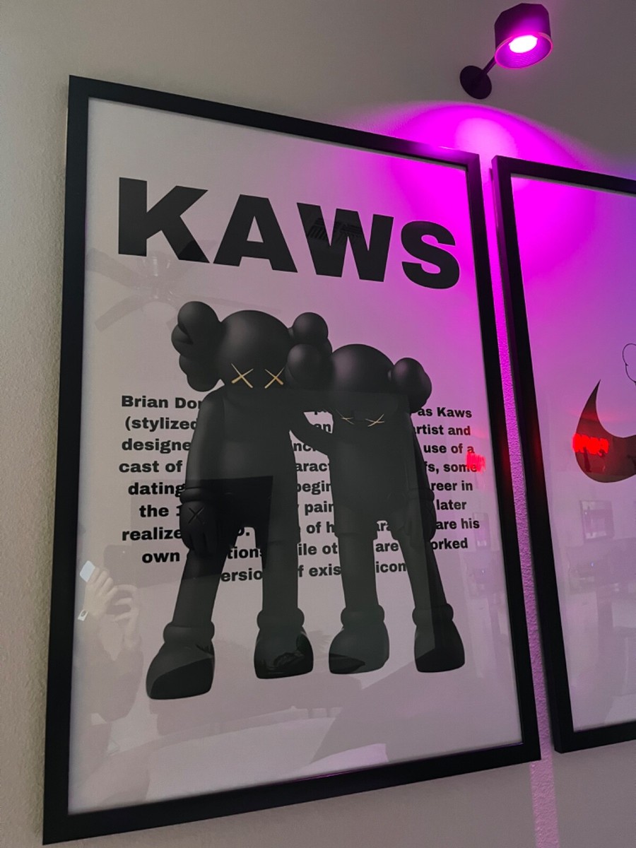 Brand New Framed KAWS posters 24 x 36 | eBay