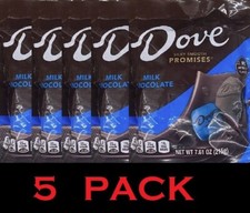 5x Dove Milk Chocolate Silky Smooth Promises Candy Bag 7.61 Oz - 5 PACK