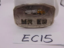Vintage Belt Buckle 18 Wheeler Semi Truck Mr Ed 2 3/4" x 1 3/4" Hook Fast Rare