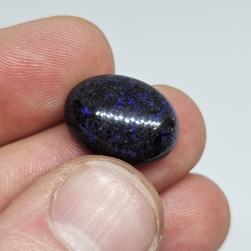 TNT: FO101 8.5ct 17x13x6mm Andamooka Blue Fairy Opal Natural Cabochon Heated - Picture 4 of 9