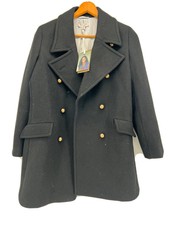 Nwt Nili Lotan X Target Wool Blend Double Breasted Coat Black Sz Medium