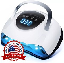 Secador De U as Profesional Lampara LED UV De 220W Para Gel Secado Con LCD Plan.