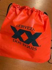 Cerveza Dos Equis XX Red Black String Drawstring Back Pack Cinch Sack Tote Bag!! — photo 1
