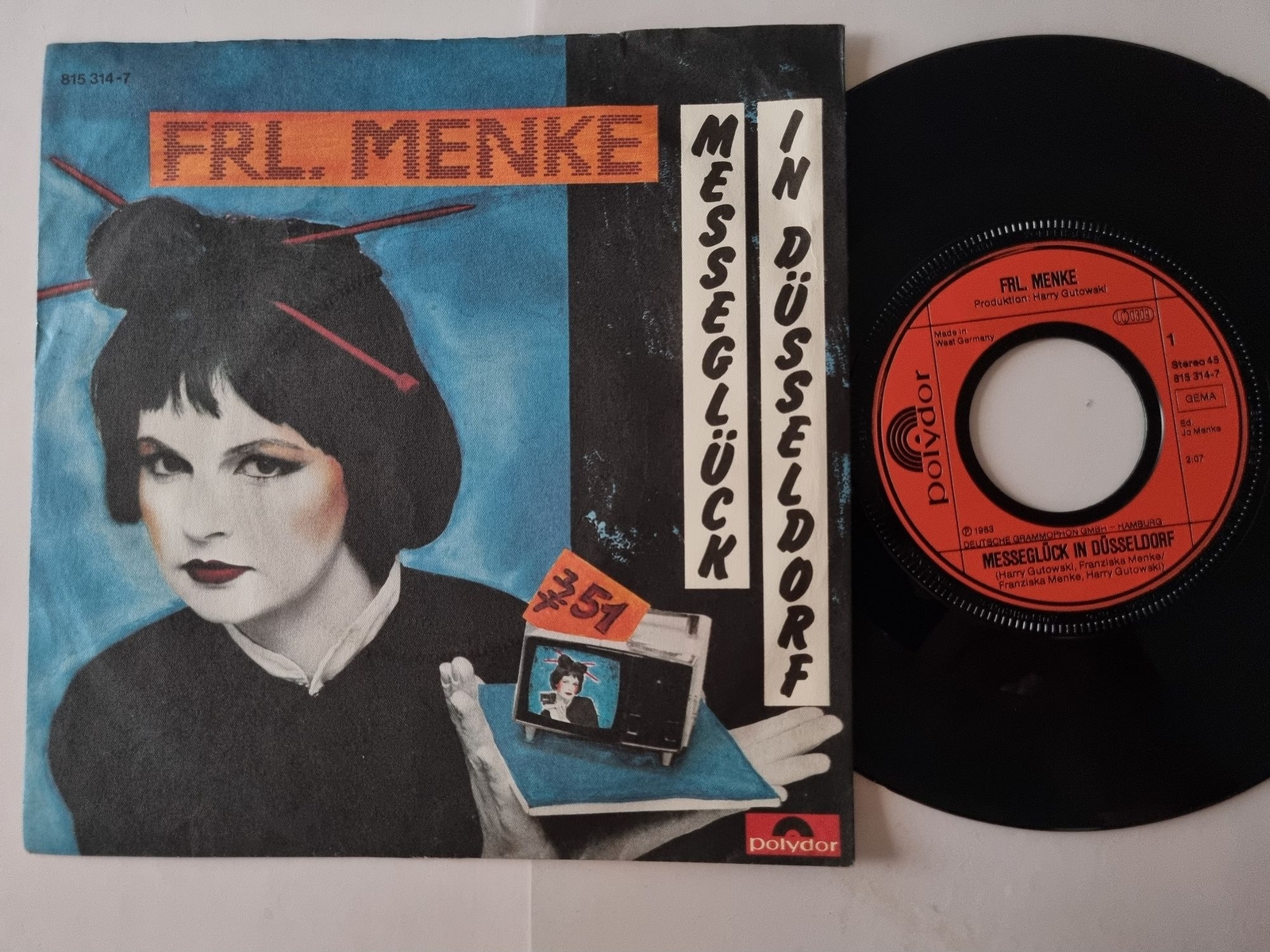 Frl. Menke/ Franziska Menke - Messeglück in Düsseldorf 7'' Vinyl Germany