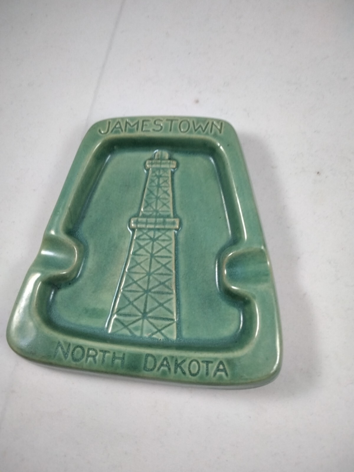 ROSEMEADE Rare Oil Derrick Tray Jamestown North Dakota eBay