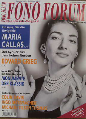 Fono Forum 9/07 Dali Helicon 300 II, Kathrein UFS712, Gage, M. Callas, C. Davis
