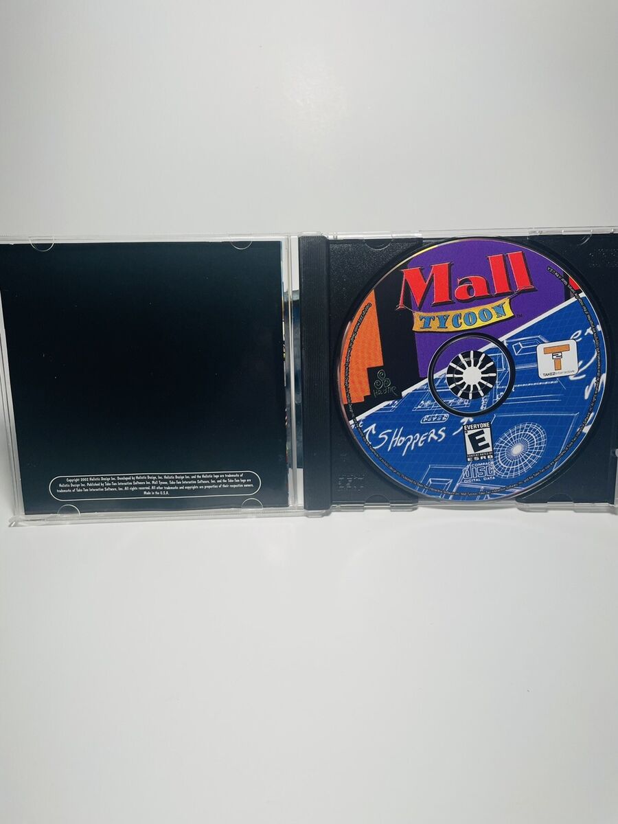 Mall Tycoon 2002 PC CD-ROM Computer Video Game Free Shipping!