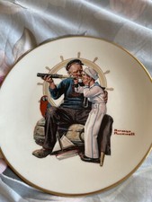 Norman Rockwell Plate Ship Ahoy