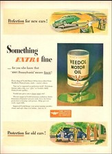 1946 vintage AD for VEEDOL Pennsylvania Motor Oil , Tide Water Oil Co. 112721