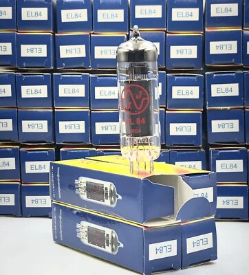 MULLARD EL84 / 6BQ5 JJ Matched quad / quartet Tubes, lampe, Röhre, Valve, Lampa. NIB