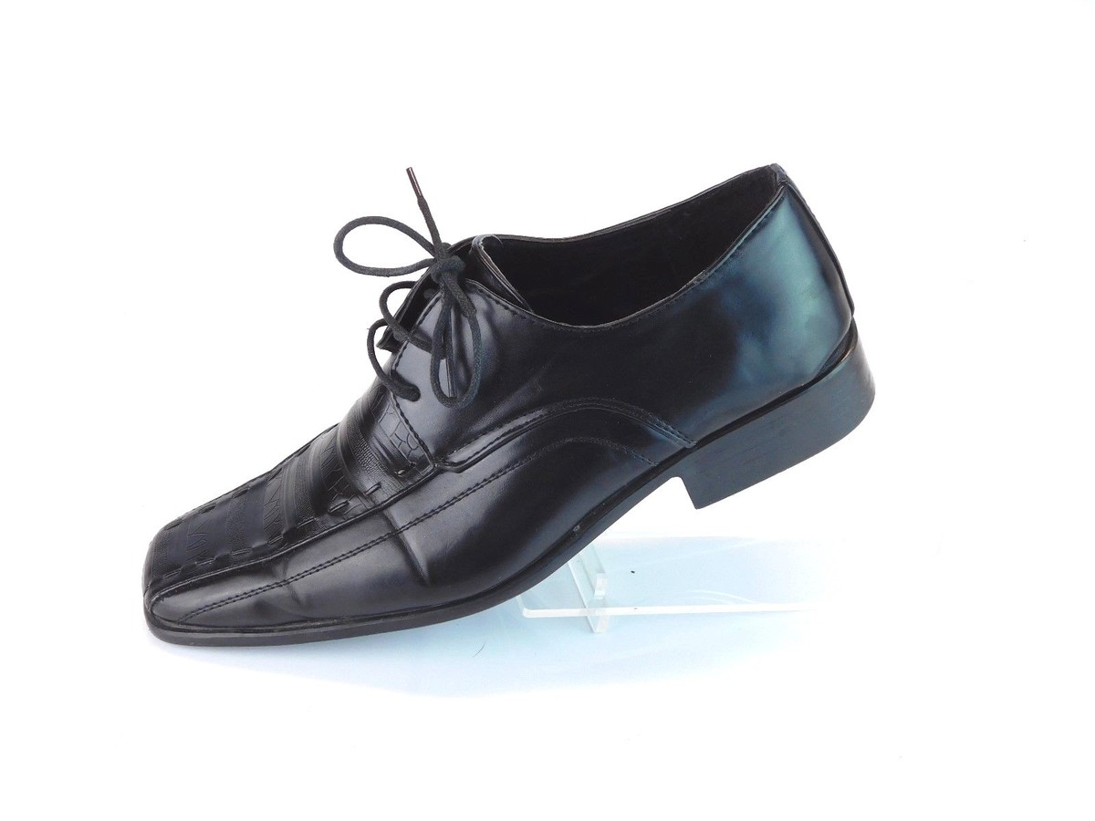 Tim Evans England Mens Black Dress Shoes size 9 M Leather 