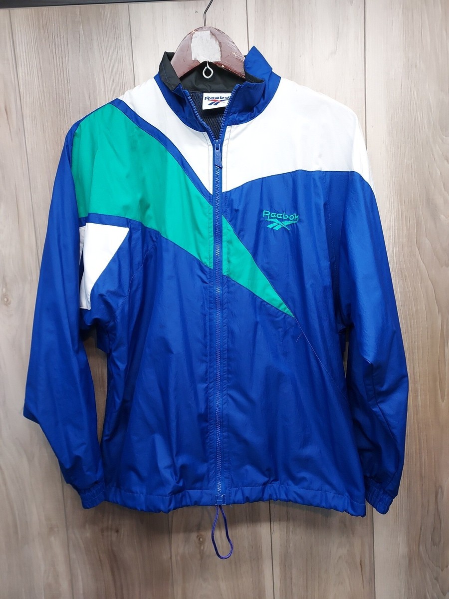 Reebok - VTG Men's Small Full Zip Windbreaker Jacket - 90s Reebok - VTG Men's Small Full Zip Windbreaker Jacket - 90s