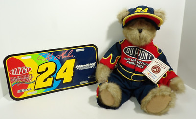 Boyds Bear in Jeff Gordon #24 DuPont Jumpsuit w/ License Plate NASCAR