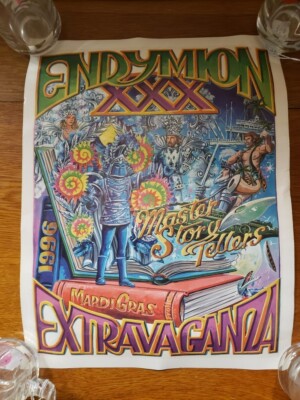 Edjay Postre 1996 Endymion Extravaganza Vintage Poster by Frolich Superdome Mardi ...
