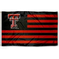 TEXAS TECH RED RAIDERS 3'X5' FLAG BANNER *100% FULL COLOR ON BOTH SIDES OF FLAG*