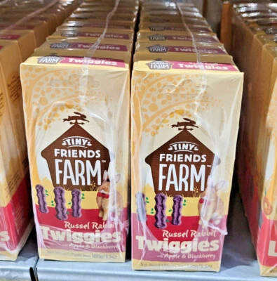 TINY FRIENDS FARM RUSSEL RABBIT TWIGGIES x1 x3 x8 : Animal Food Apple Pet Treats