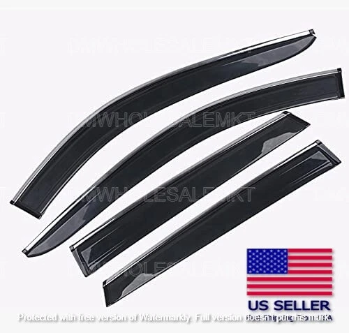 Mazda CX-5 2017-2022 ventana visera ventilación deflector de lluvia cromado 1 año con vendedor de EE. UU. Foto 2 de 4