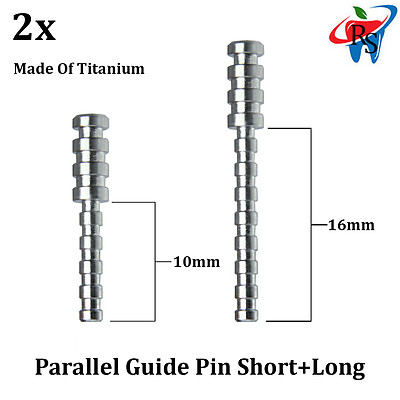2x Dental Implant Surgical Tool Parallel Jag Depth Guide Pin X Ray Short+Long