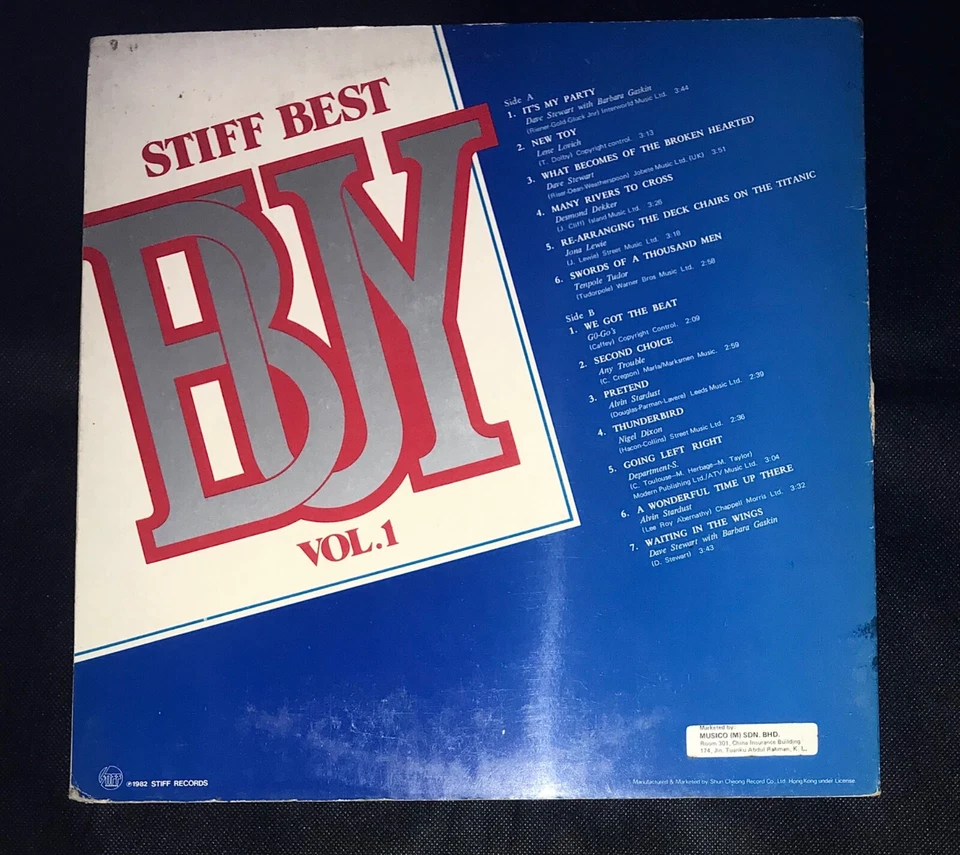 STIFF RECORDS BEST BUY VOL 1 LP RECORDS - Image 2 of 3