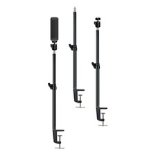 19.7"-31.5" Tabletop Light Clip Stand with 1/4" for Ring Light Make Up Photo