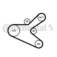 Continental Ctam Keilrippenriemensatz FüR Peugeot 307 SW 3H Break 3E 3A/C
