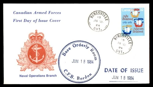 Mayfairstamps Canada FDC 1984 Ships Canadian Armed Forces Anchor First Day Cover