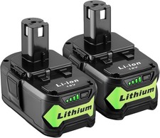 2-PACK 18V 8.0Ah Battery Compatible With Ryobi 18V P108 P189 P190 P109 P117 P118