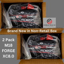 Milwaukee M18 2 Pack X2 XC8.0 FORGE 8.0 Ah Batteries 48-11-1881 Genuine Battery