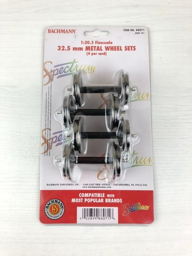 Juegos de ruedas de metal Bachmann 32,5 mm - 4 ruedas - Artículo #88071 - Totalmente nuevos | Condition: New