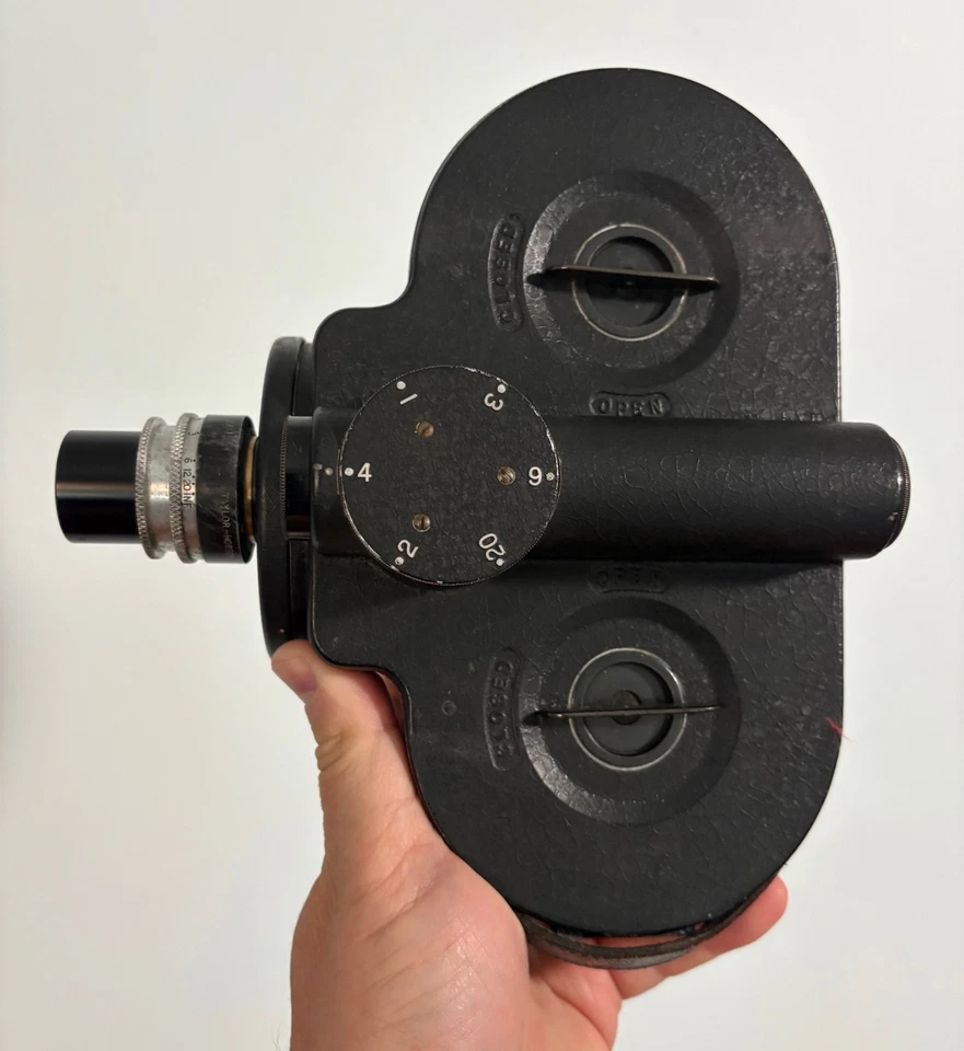 Пленочная кинокамера Bell & Howell Filmo 70 16 мм 1 дюйм f1.5 объектив Cooke - работает - Изображение 4 из 4