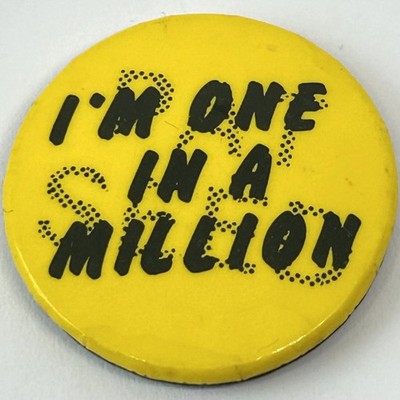 Pat Seed I'm One In A Million Cancer Charity Fundraising Anstecknadel Abzeichen 1970er