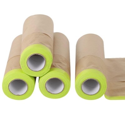 yeesport 4 Rolls Pre-Taped Masking Paper for Automotive Painting - 11.8 in x ...