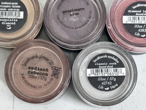 bareMinerals Eyeshadow Blush Glimmer Lot 5 Discontinued Exquisite Diamond Plum - Picture 5 of 9