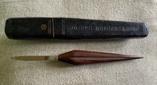 ANTIQUE VIBTAGE  RODGERS & Sons QUILL SHAPER TRIMMER INK DIP IN ORIG' BOX