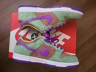 Nike Dunk Low Veneer/Autumn Green-Deep Purple Size 10.5 DA1469-200
