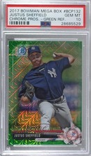 2017 Bowman Mega Box Green Refractor 60/99 Justus Sheffield PSA 10 GEM MT 2l4