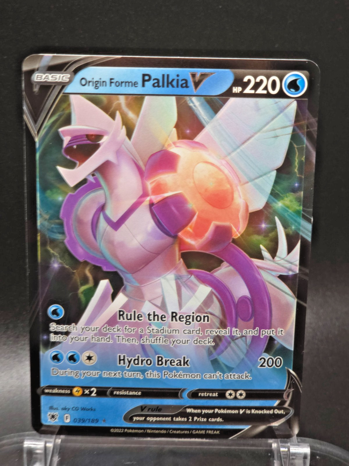Pokemon TCG Astral Radiance - Origin Forme Palkia V #39/189 - Ultra Rare Card
