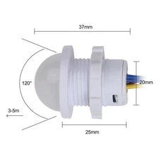 Light Switch Motion Light Switch 120 ° Ceiling Motion Sensor PIR Sensor Detector