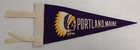 Vintage Portland Maine Souvenir Felt Pennant Indian Head Chief — photo 1