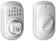 Schlage BE365-PLY Chrome Plymouth Electronic Keypad Single Cylinder Deadbolt