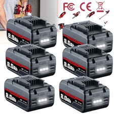 10X Akku Ersatzakku Für Einhell Lithium 18V 8,0Ah 5,5Ah Power X-Change PXC LED