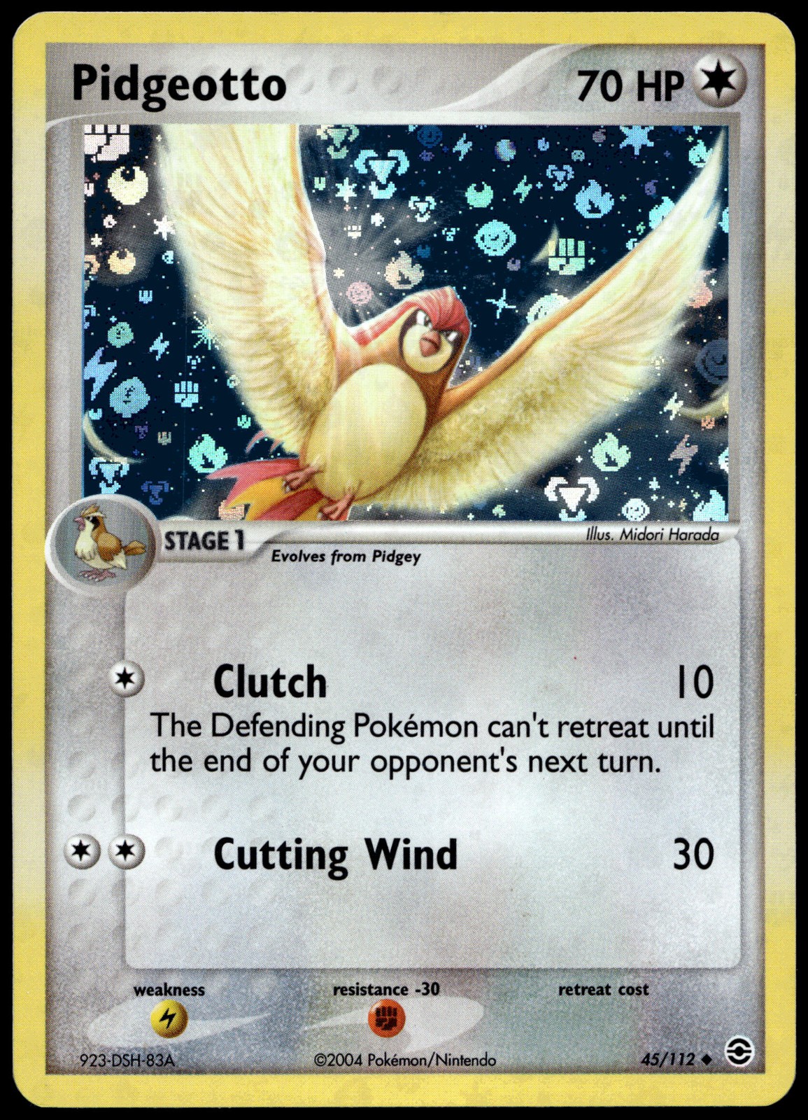 Pidgeotto Uncommon FireRed & LeafGreen 45/112 NM